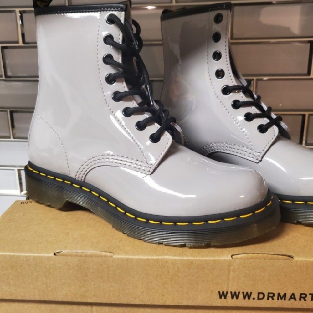 Doc martens zinc grey size 7 womens new